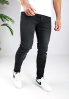 Cotton District EASY FIT JEANS  WASHED BLACK