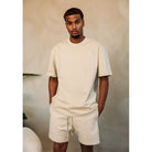 Cotton District ESSENTIAL HEAVY COTTON T-SHIRT T-Shirts BEIGE