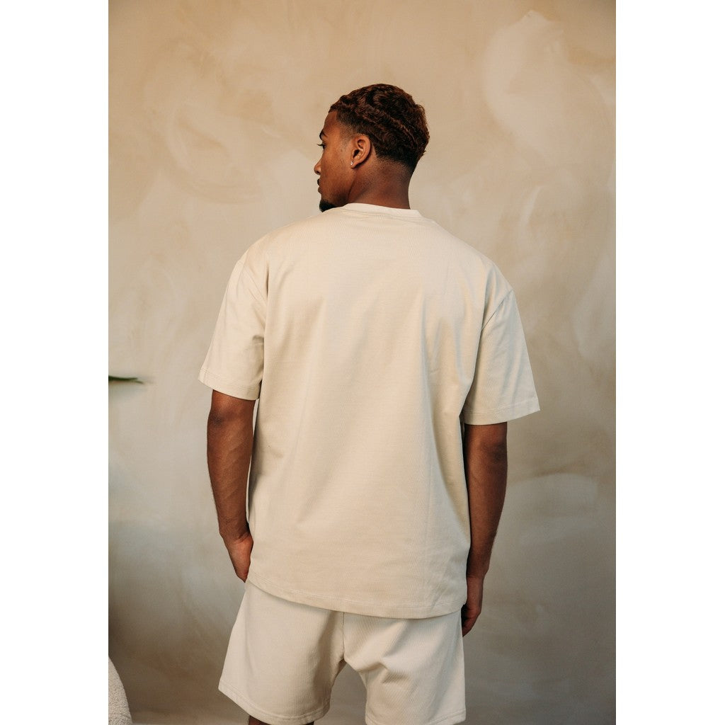 Cotton District ESSENTIAL HEAVY COTTON T-SHIRT T-Shirts BEIGE