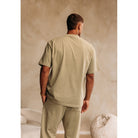 Cotton District ESSENTIAL HEAVY COTTON T-SHIRT T-Shirts KHAKI GREEN
