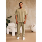 Cotton District ESSENTIAL JOGGERS Sets KHAKI GREEN