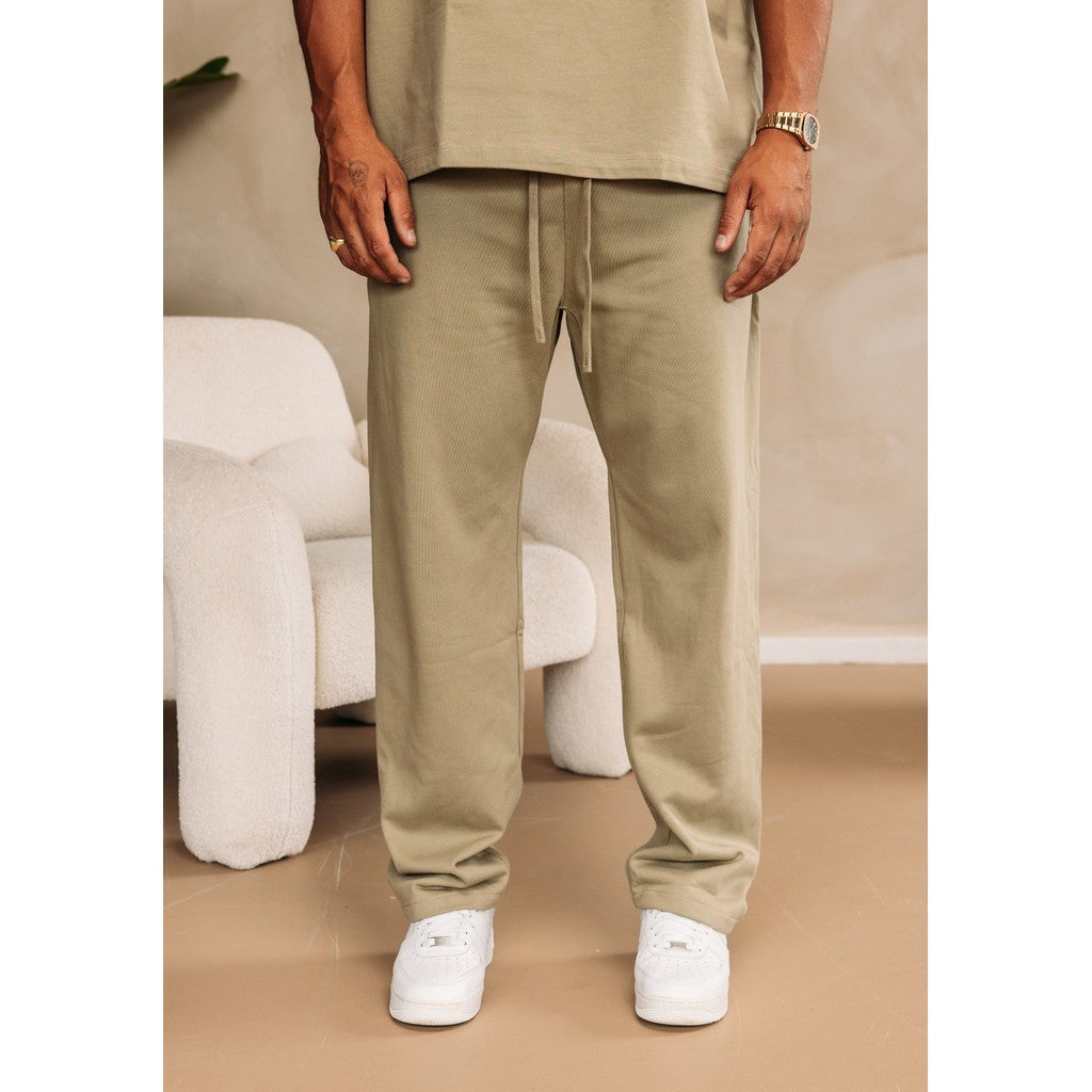 Cotton District ESSENTIAL JOGGERS Sets KHAKI GREEN