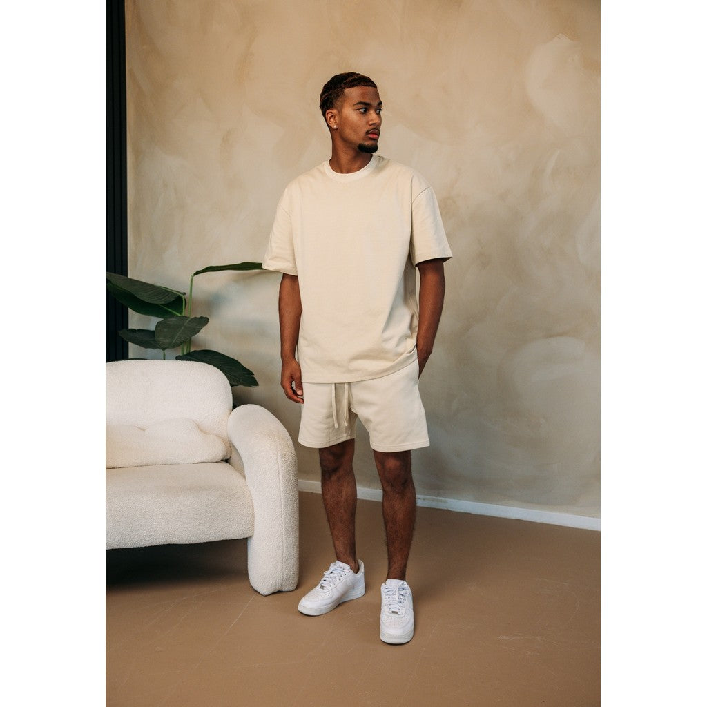 Cotton District ESSENTIAL SHORTS Shorts BEIGE