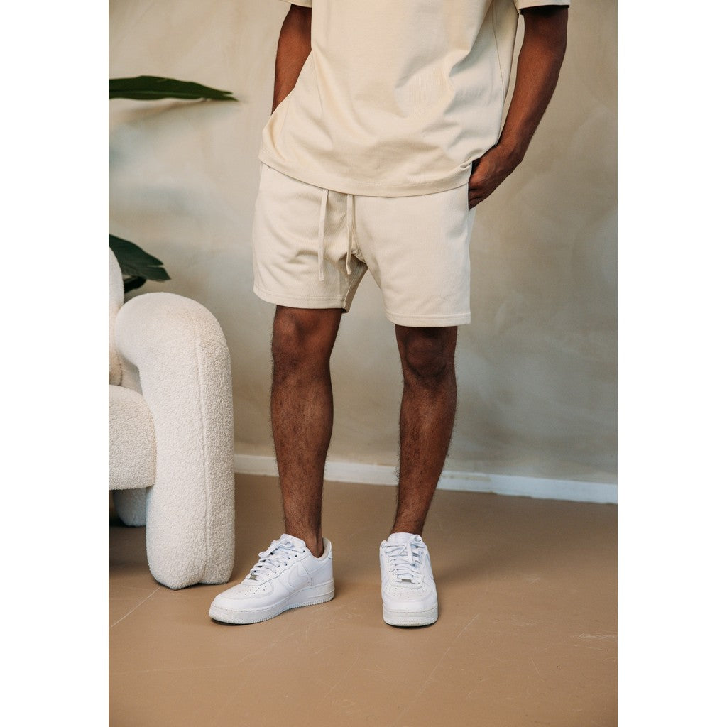 Cotton District ESSENTIAL SHORTS Shorts BEIGE