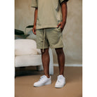 Cotton District ESSENTIAL SHORTS Shorts KHAKI GREEN
