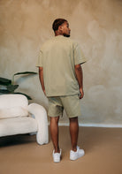 Cotton District ESSENTIAL SHORTS Shorts KHAKI GREEN