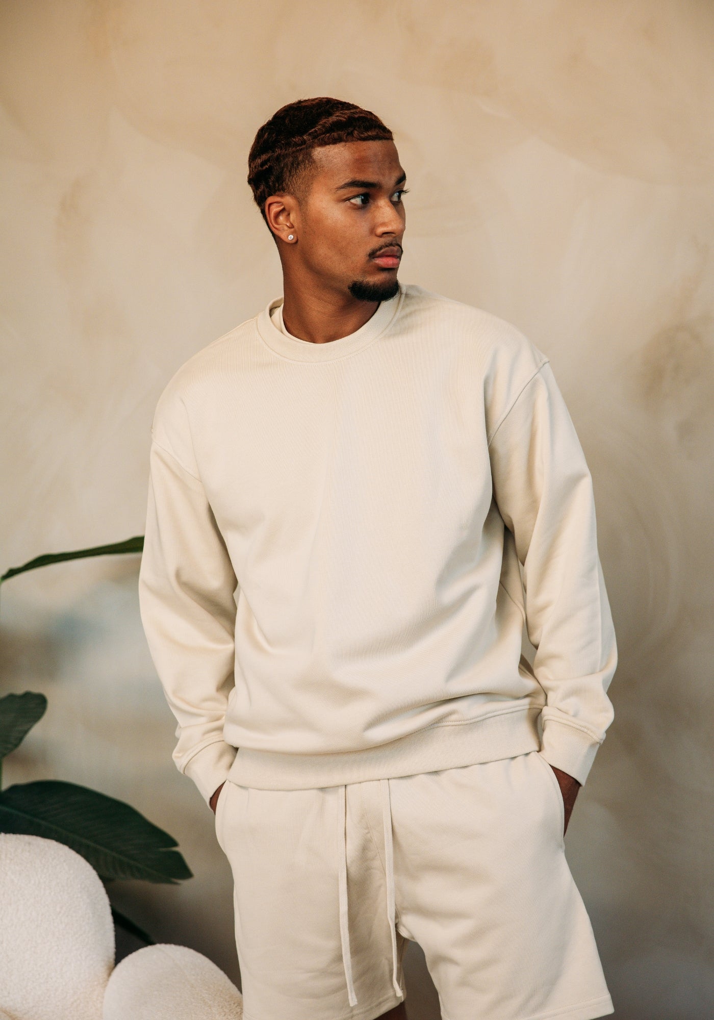 Cotton District ESSENTIAL SWEATER Sets BEIGE