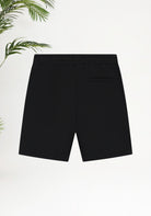 Cotton District Emblem Badge Sweat Shorts Shorts BLACK