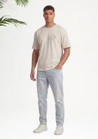 Cotton District Emblem Badge T-shirt T-Shirts SAND