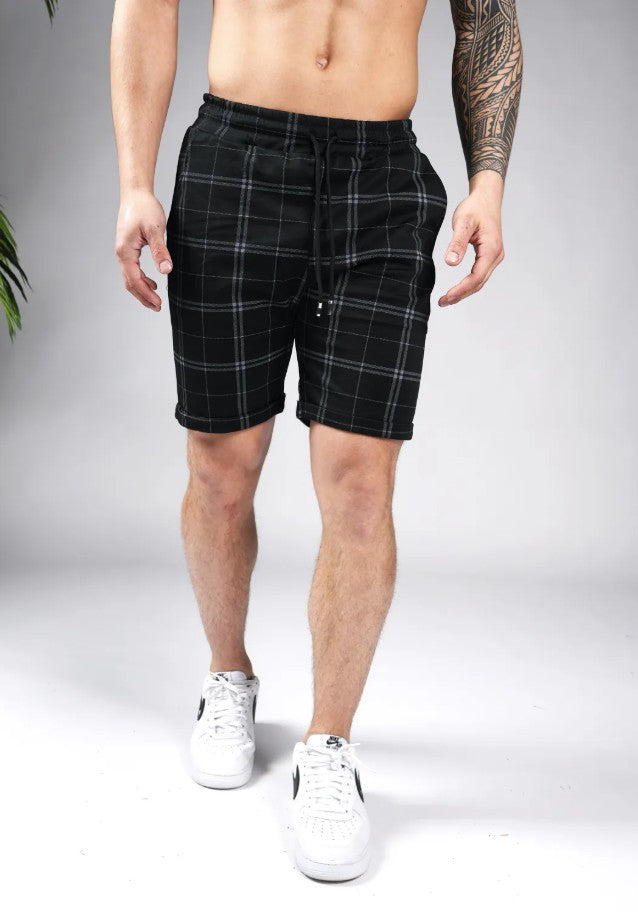 Cotton District FENCE SHORTS  BLACK/GREY