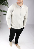 Cotton District FULL ZIP SWEATER  GREY