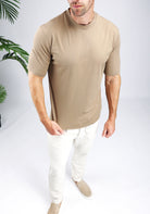 Cotton District GLOSS T-SHIRT T-Shirts BROWN