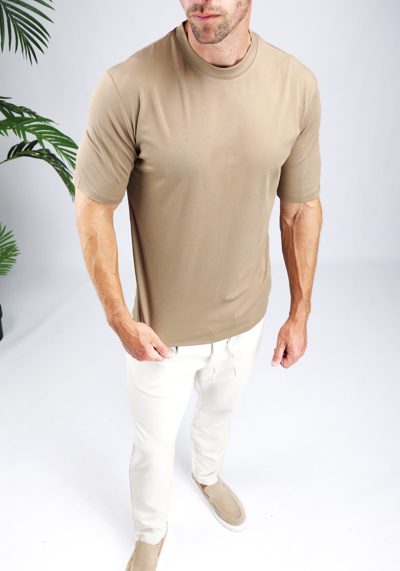 Cotton District GLOSS T-SHIRT T-Shirts BROWN
