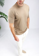 Cotton District GLOSS T-SHIRT T-Shirts BROWN
