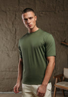 Cotton District GLOSS T-SHIRT T-Shirts GREEN