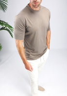 Cotton District GLOSS T-SHIRT T-Shirts STONE GREY