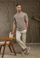 Cotton District GLOSS T-SHIRT T-Shirts STONE GREY
