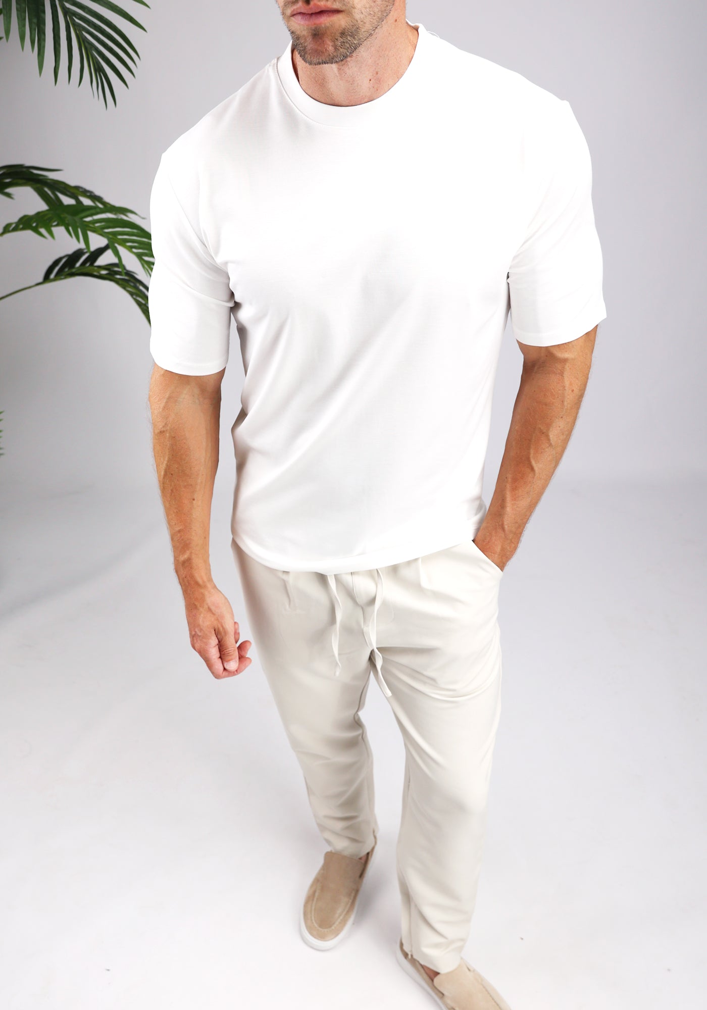 Cotton District GLOSS T-SHIRT T-Shirts WHITE