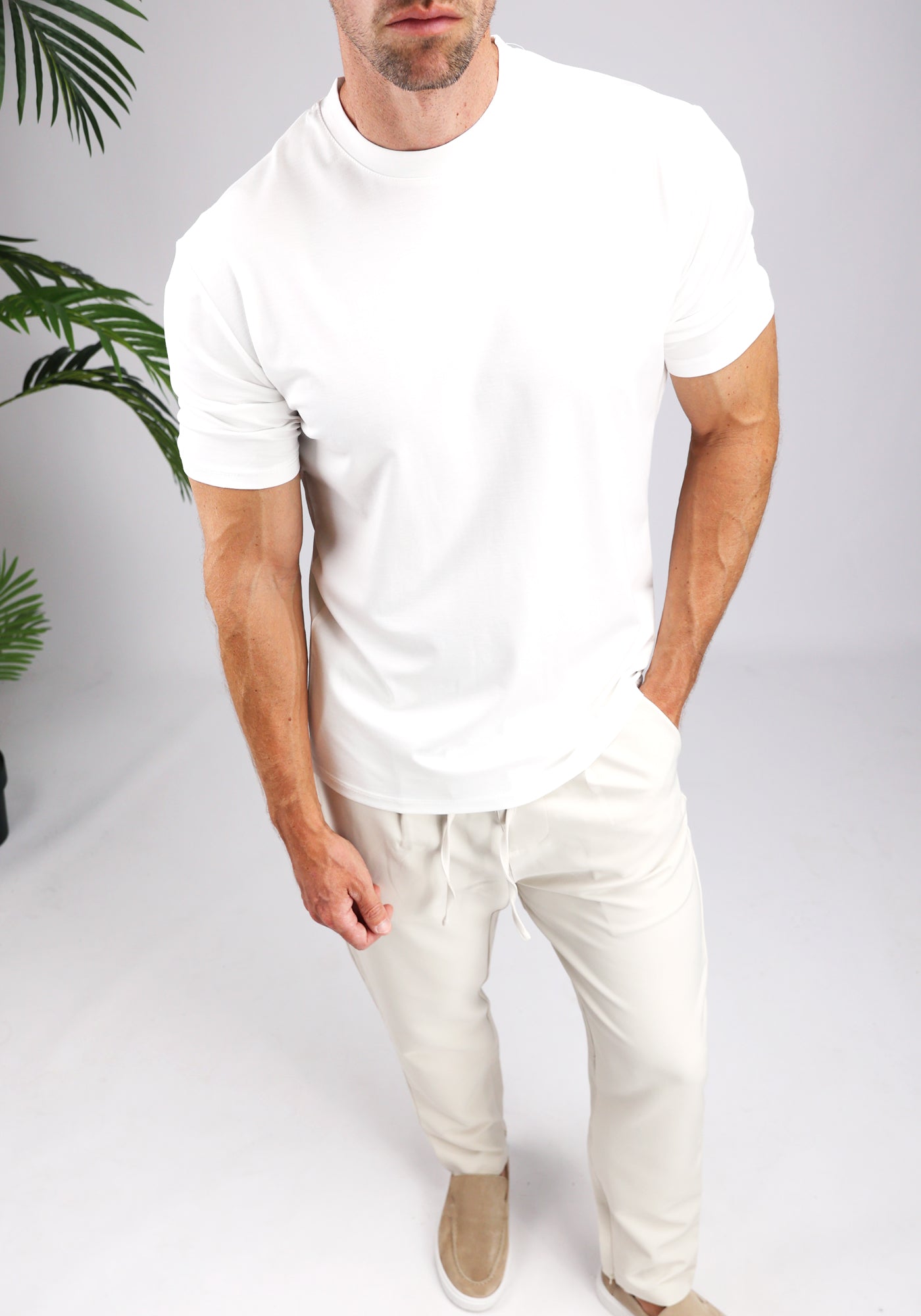 Cotton District GLOSS T-SHIRT T-Shirts WHITE