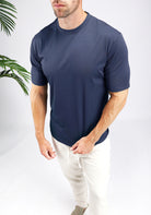 Cotton District GLOSS T-SHIRT T-Shirts NAVY