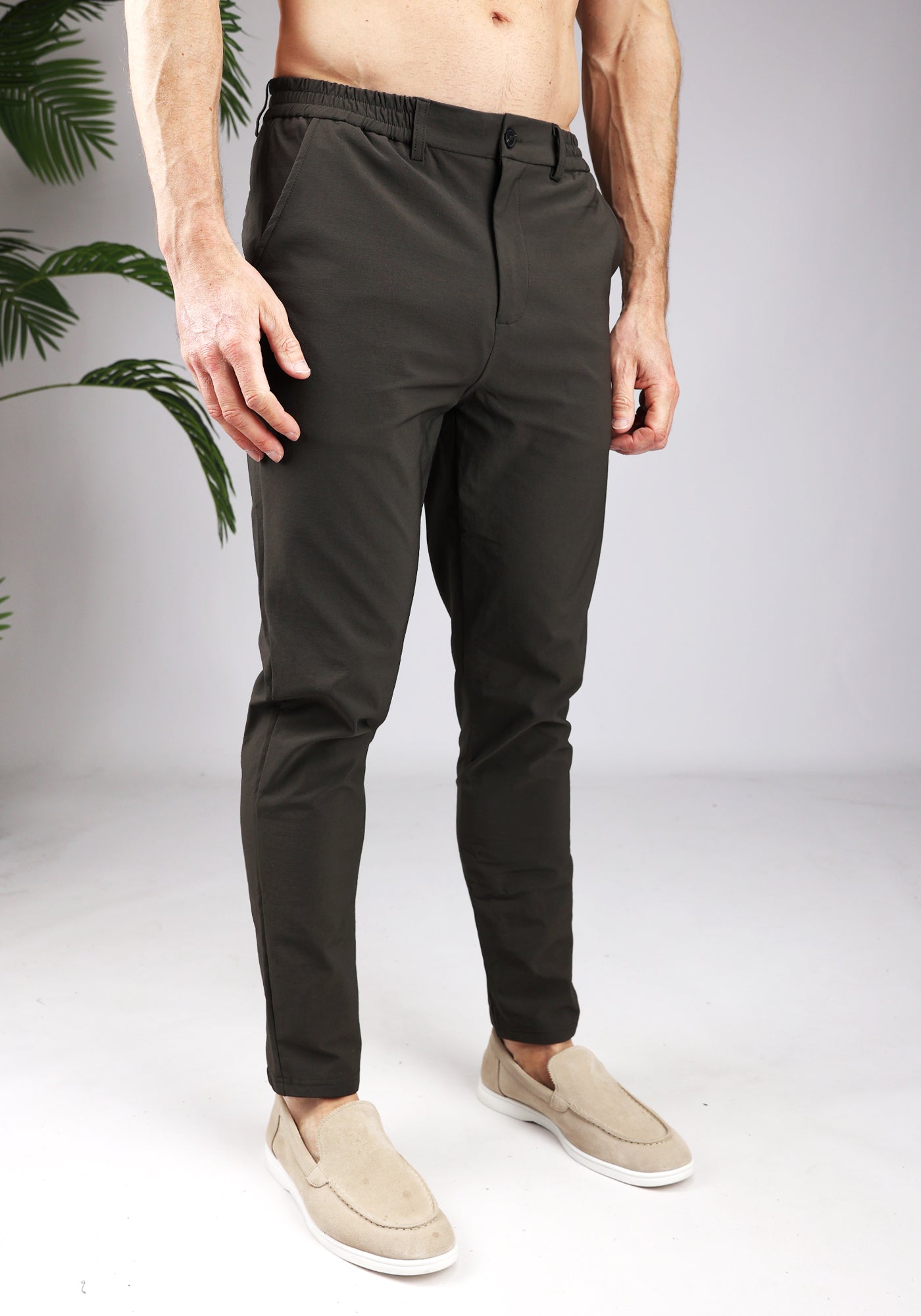 Cotton District GOLFER CHINO  OLIVE