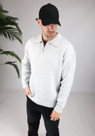 Cotton District HEAVY STRUCTURE ZIPPER  GREY