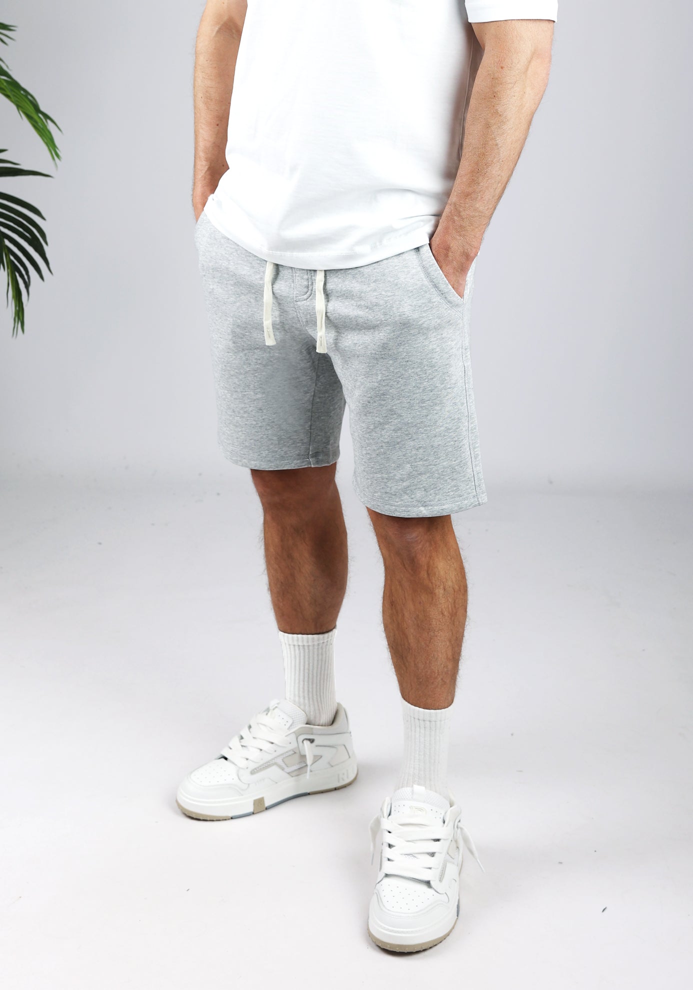 Cotton District JOG SHORTS  GREY