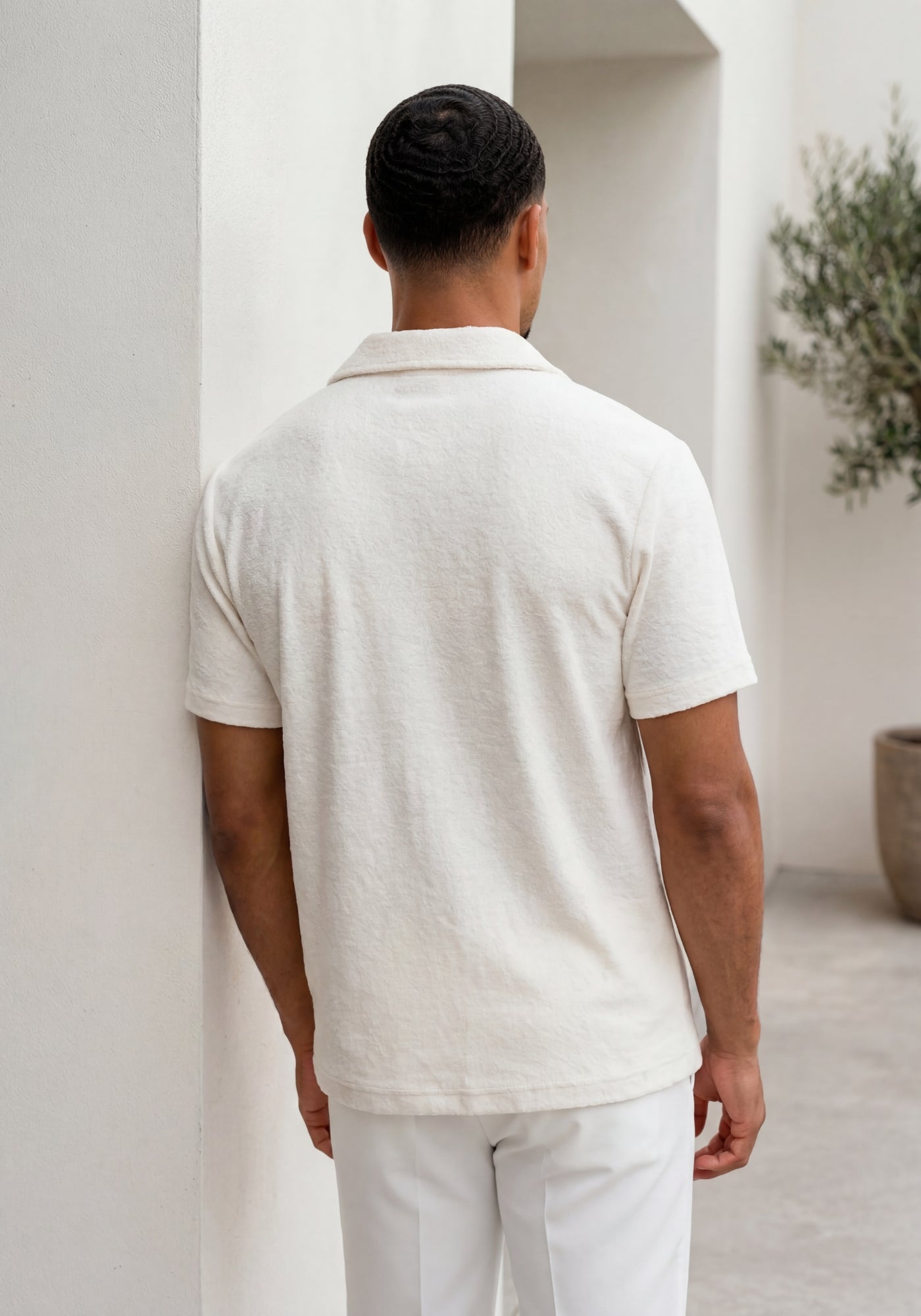 Cotton District KNITTED VEST T-Shirts SAND