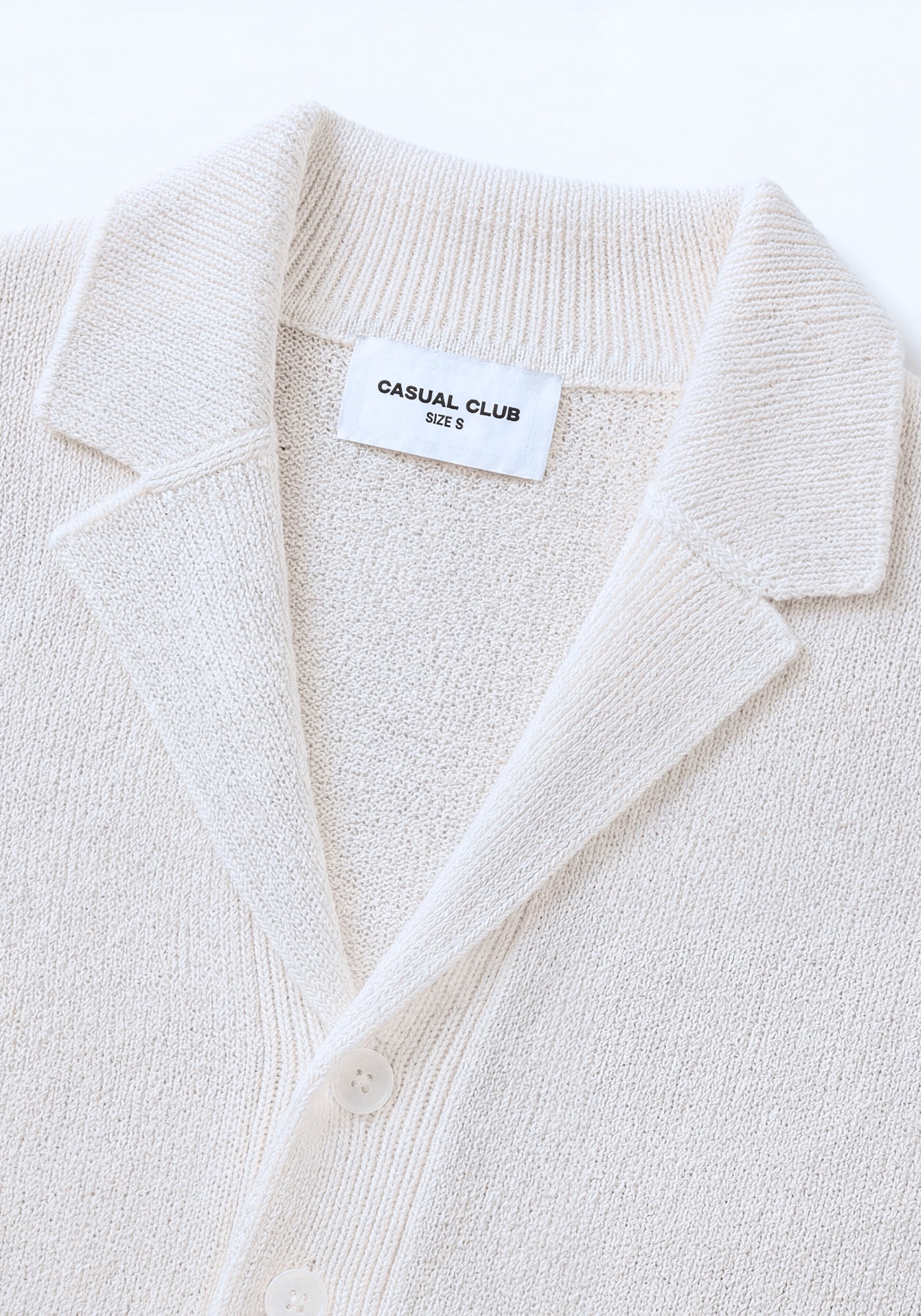 Cotton District KNITTED VEST T-Shirts SAND
