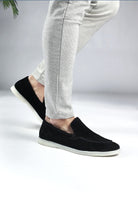 Cotton District LOAFERS SUEDE LOW  BLACK