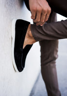 Cotton District LOAFERS SUEDE LOW  BLACK