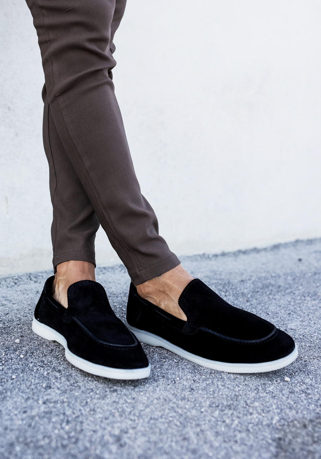 Cotton District LOAFERS SUEDE LOW  BLACK