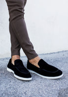 Cotton District LOAFERS SUEDE LOW  BLACK