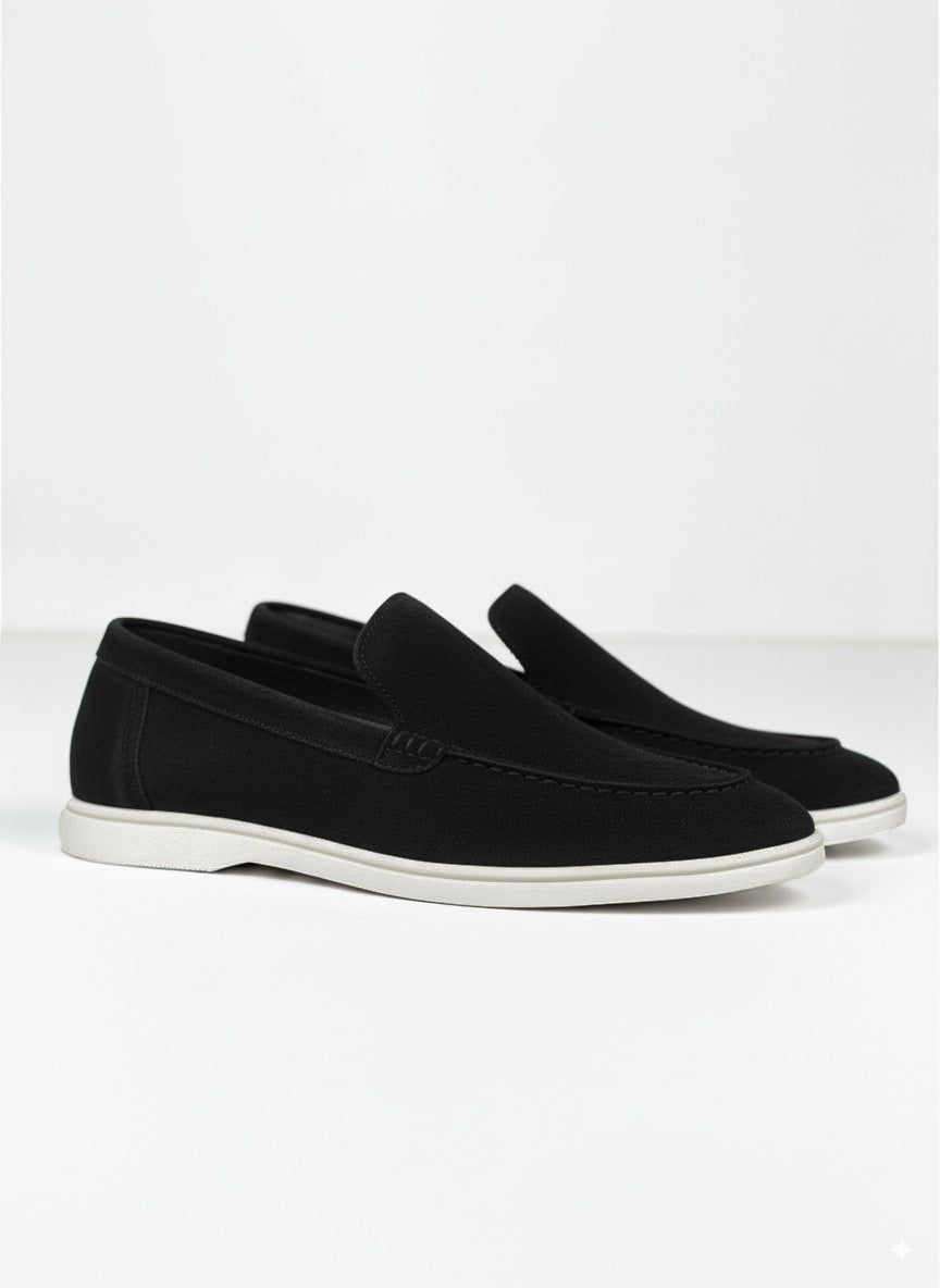 Cotton District LOAFERS SUEDE LOW  BLACK