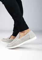 Cotton District LOAFERS SUEDE LOW  GREY