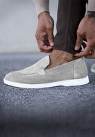 Cotton District LOAFERS SUEDE LOW  GREY