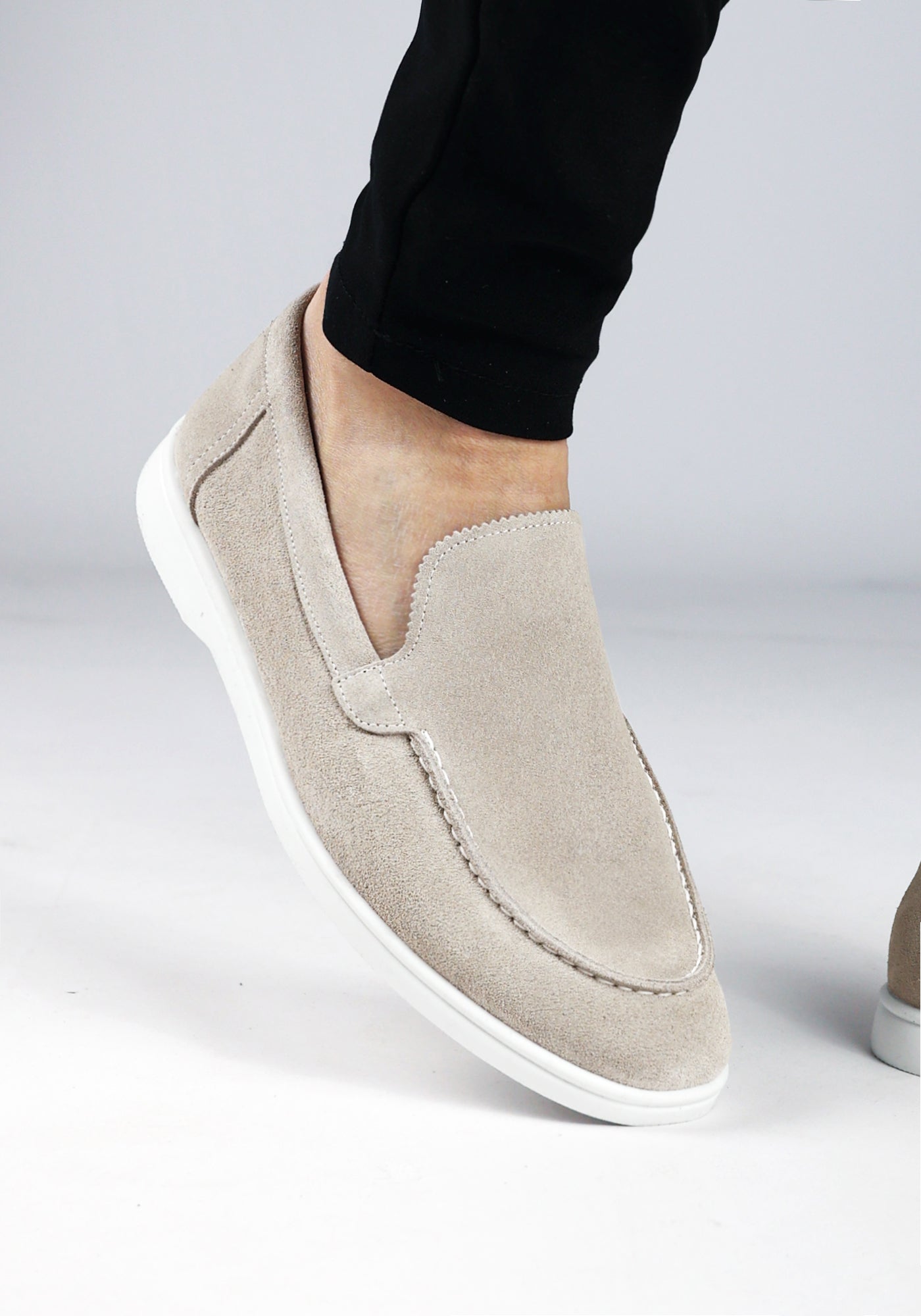 Cotton District LOAFERS SUEDE LOW  SAND