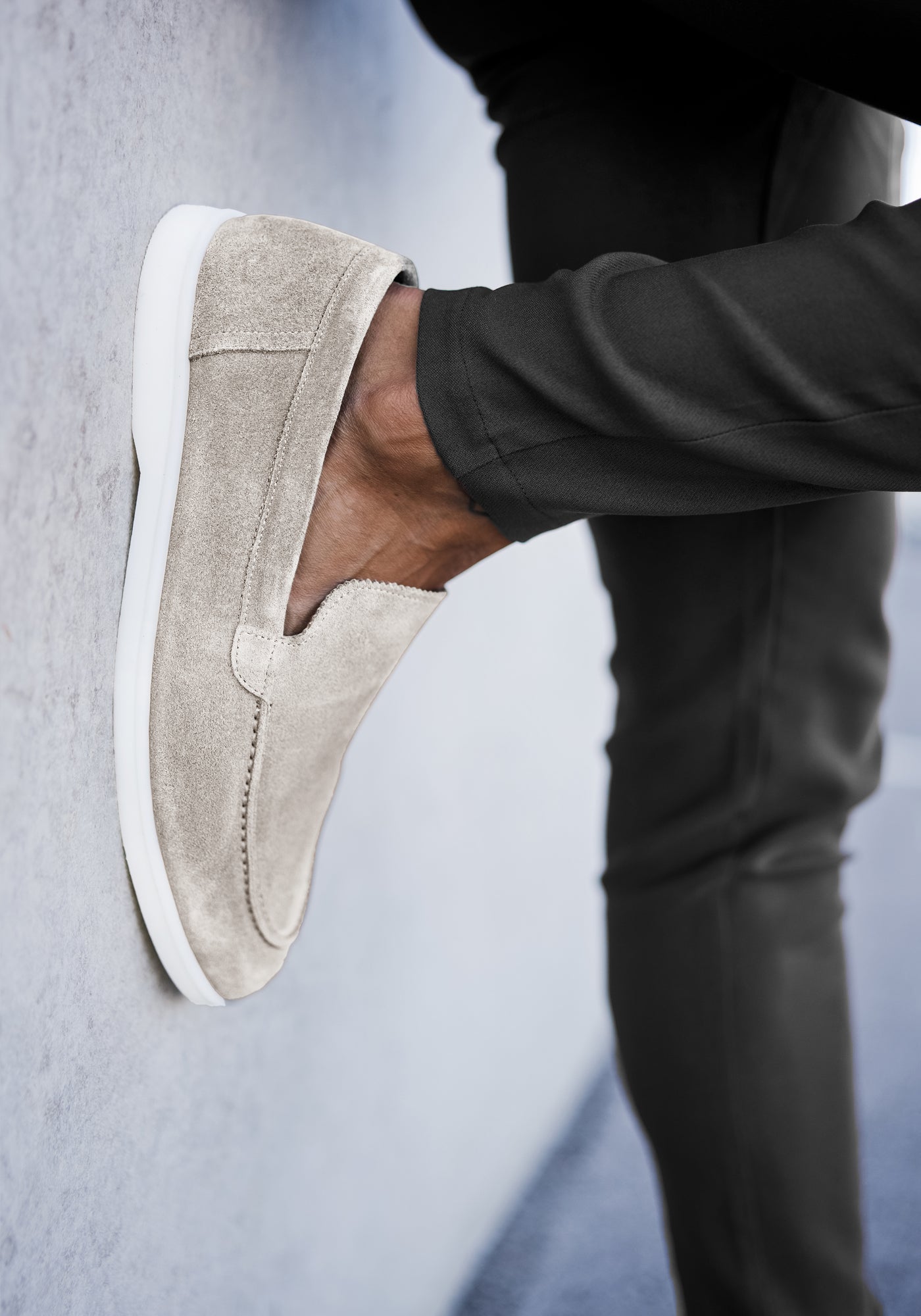 Cotton District LOAFERS SUEDE LOW  SAND