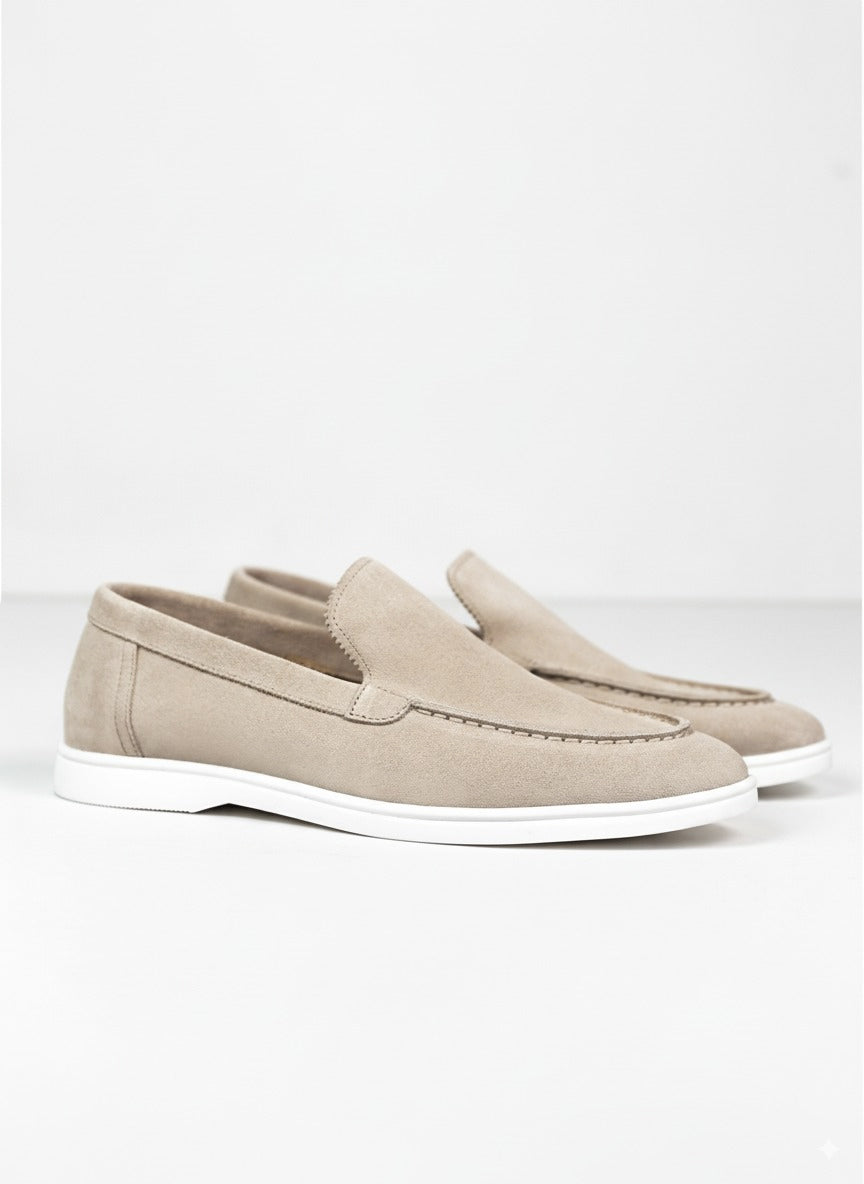Cotton District LOAFERS SUEDE LOW  SAND