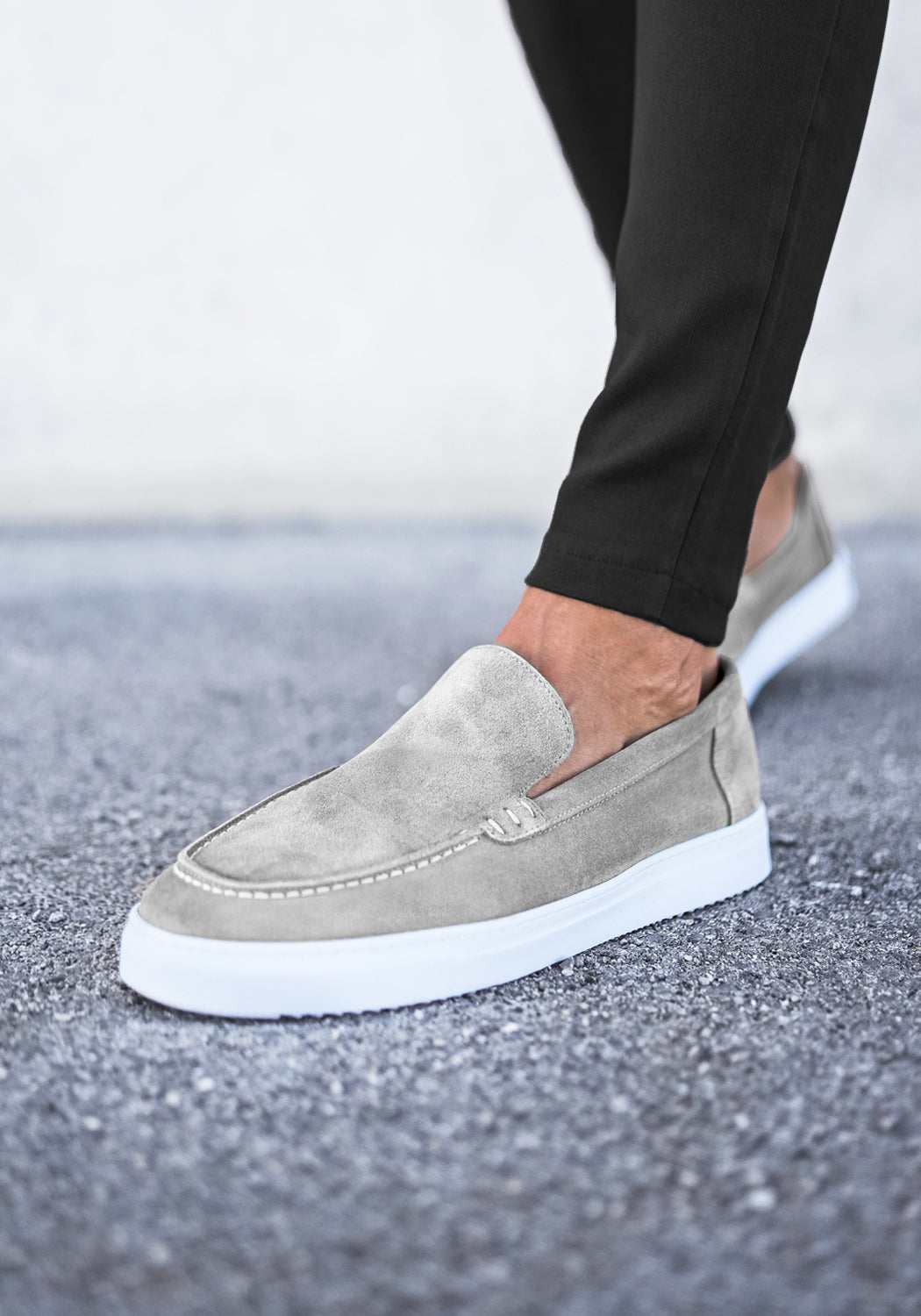 Cotton District LOAFERS SUEDE MID  GREY