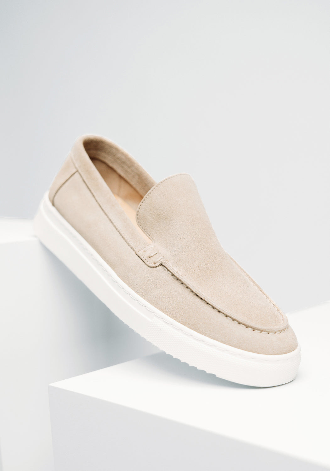 Cotton District LOAFERS SUEDE MID  SAND