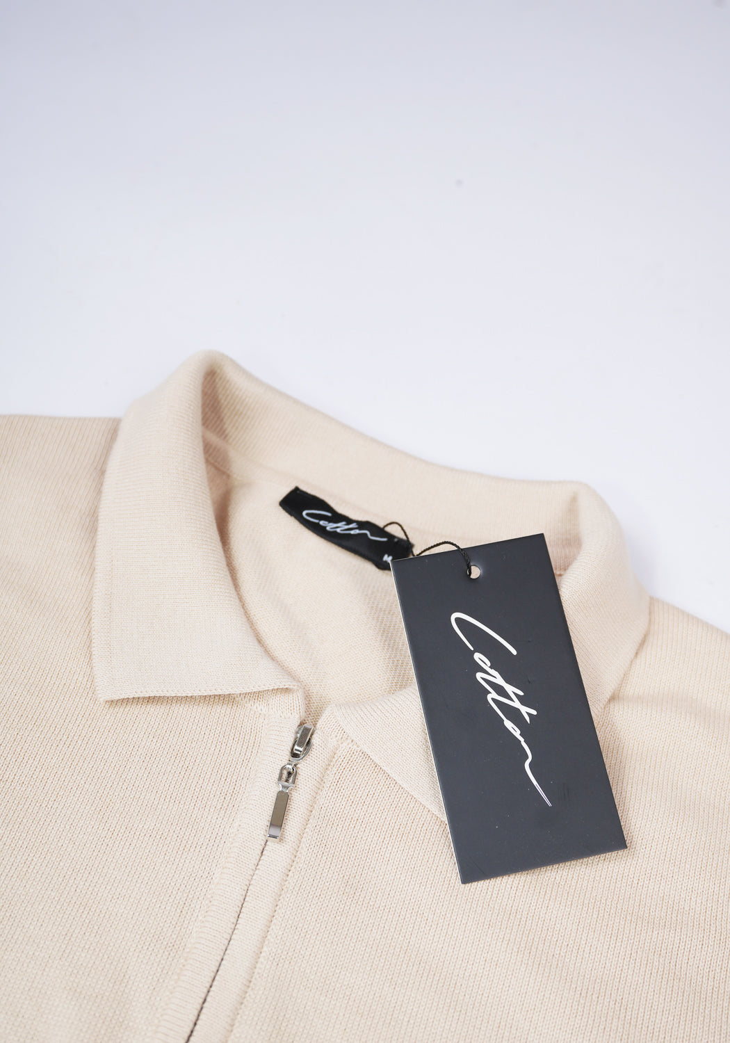 Cotton District LONGSLEEVE POLO  BEIGE
