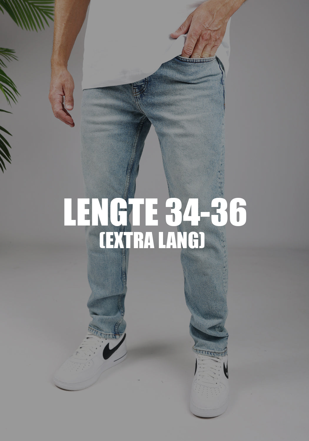 Cotton District LONG LOOSE FIT JEANS  FROST BLUE