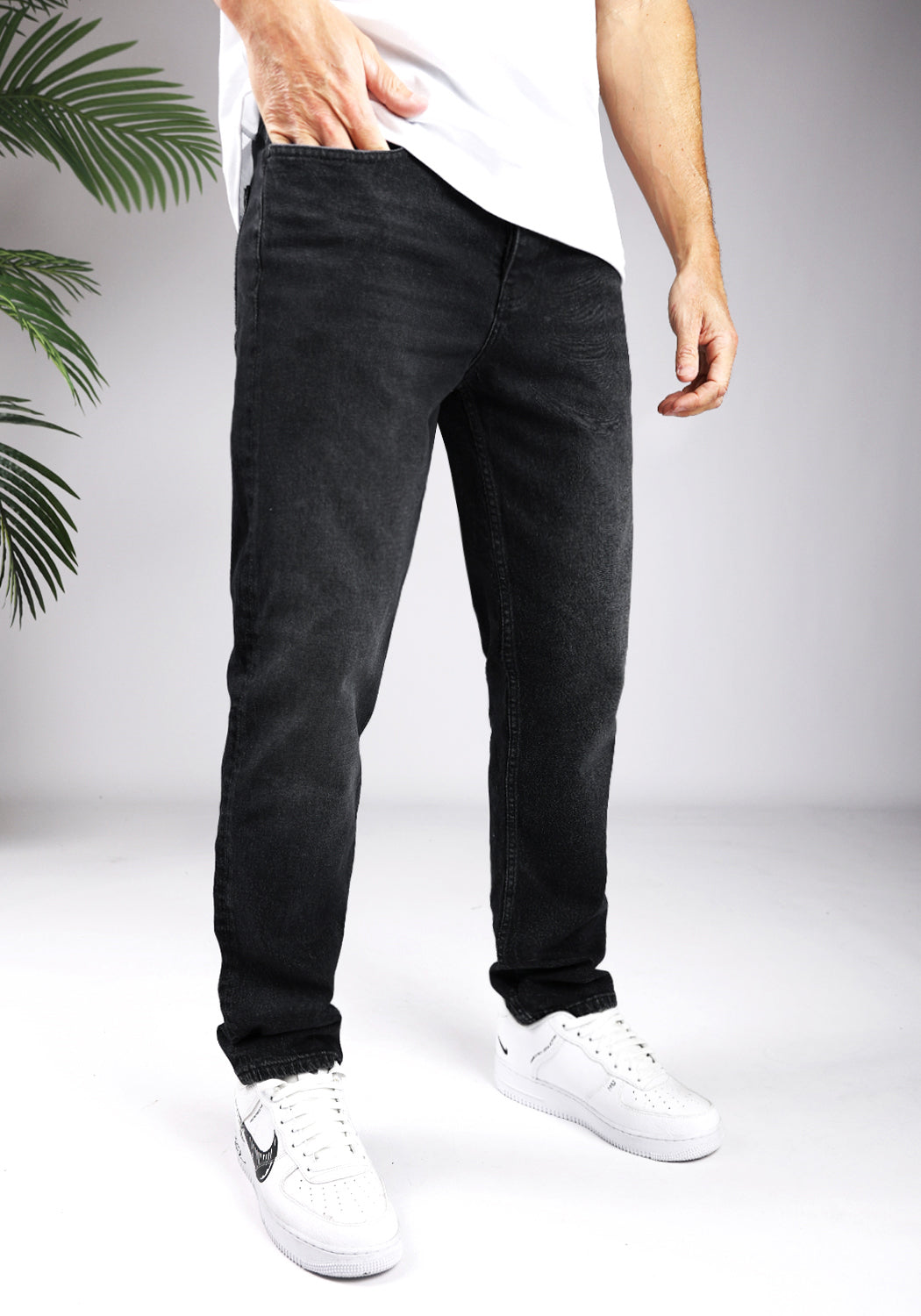 Cotton District LOOSE FIT JEANS  BLACK