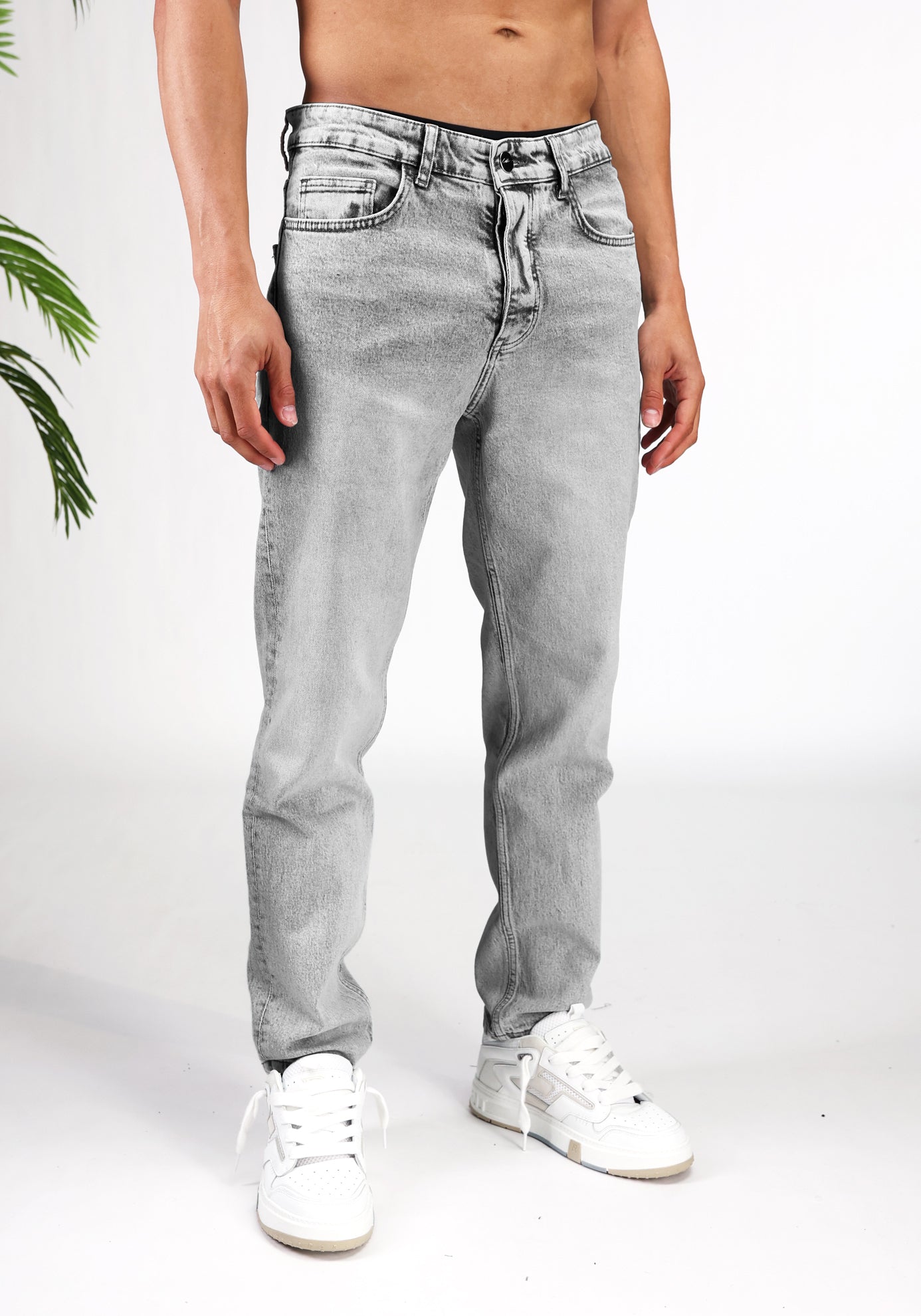 Cotton District LOOSE FIT JEANS  GREY