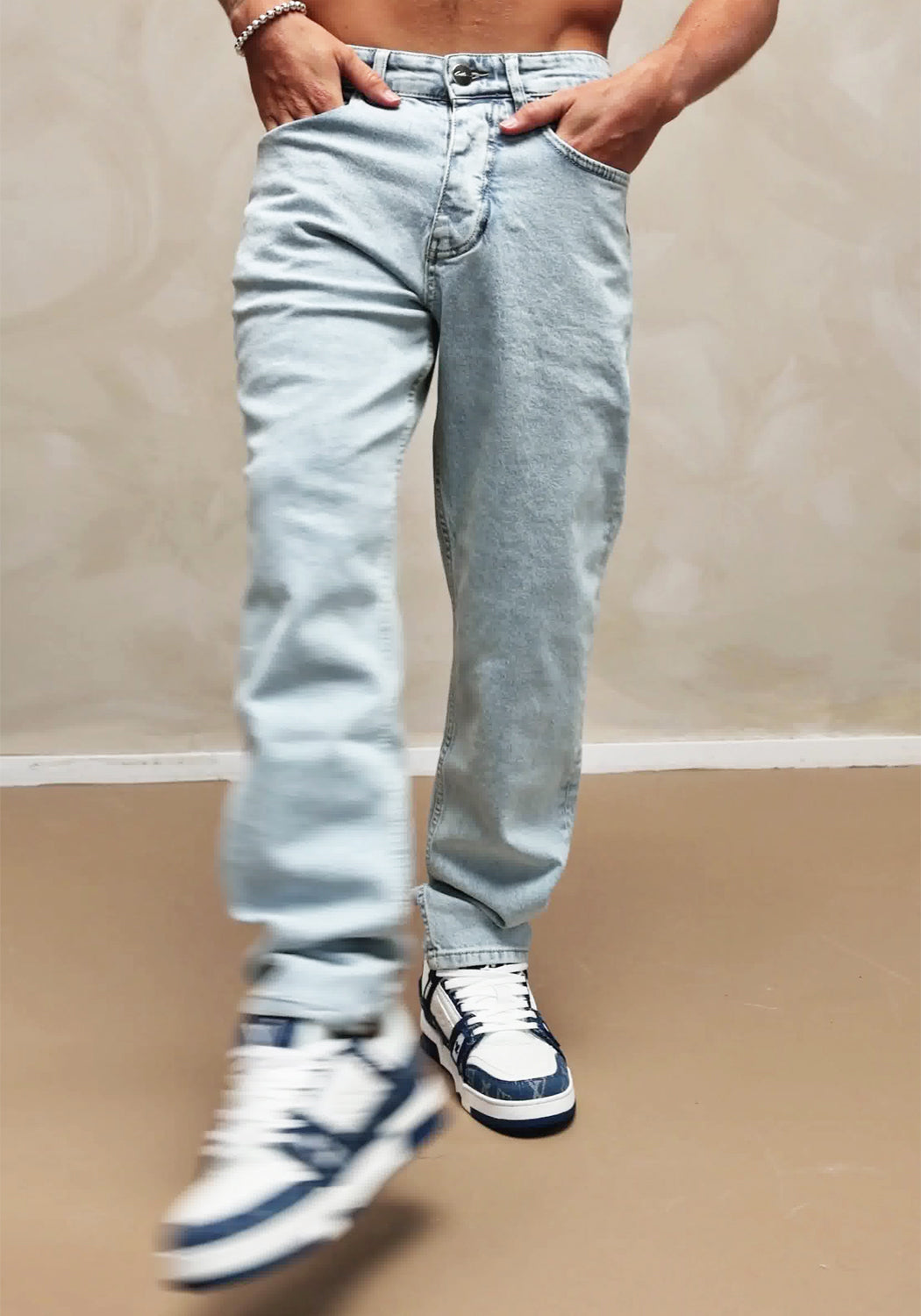 Cotton District LOOSE FIT JEANS  LIGHT BLUE