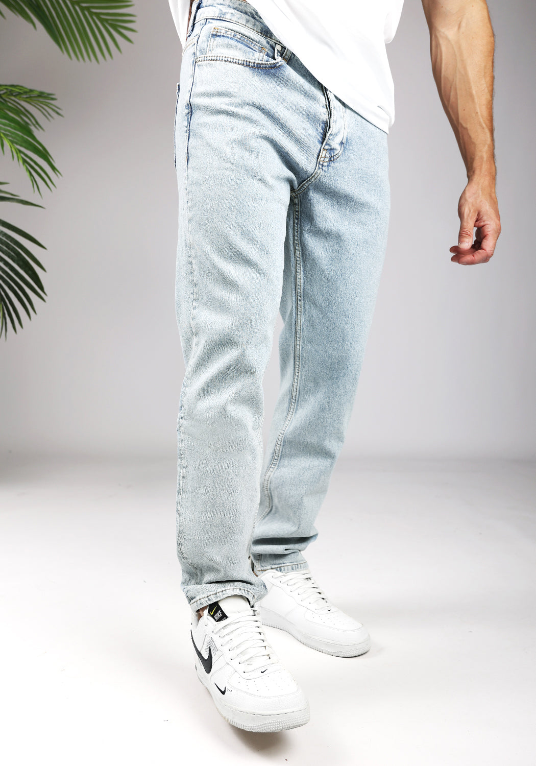 Cotton District LOOSE FIT JEANS  LIGHT BLUE