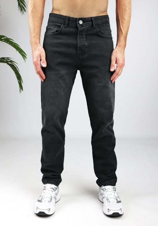 Cotton District LOOSE FIT JEANS  WASHED BLACK