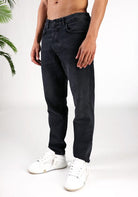 Cotton District LOOSE FIT JEANS  WASHED BLACK