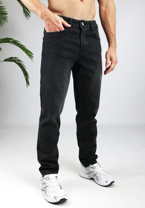Cotton District LOOSE FIT JEANS  WASHED BLACK